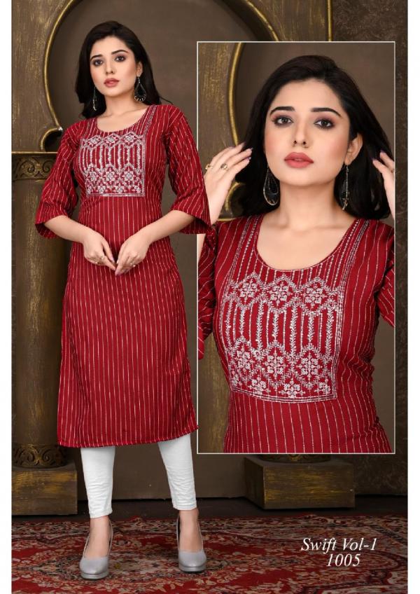 Beauty Swift Vol 1 Rayon Designer Exclusive Kurti Collection